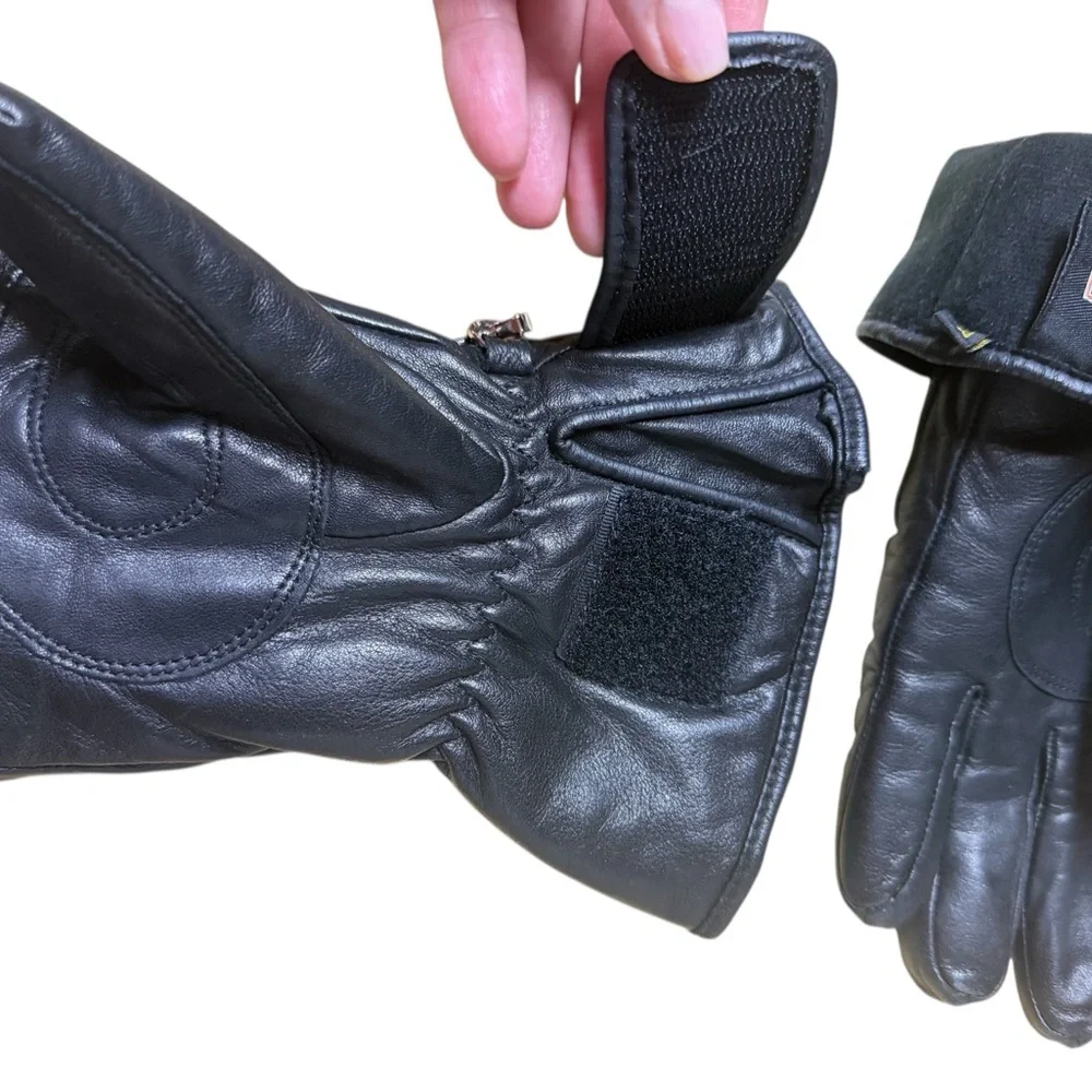 Motor Harley Davidson Cycle Gloves Leather Black
